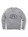 Faherty Nashville Long-sleeve Terry Crewneck T-shirt In Grey Heather