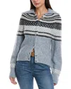Faherty Native Knitter Eyedazzler Alpaca Blend Cardigan In Blue
