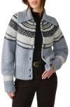 Faherty Native Knitter Eyedazzler Alpaca Blend Cardigan In Blue