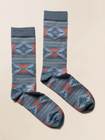 Faherty Native Sock In Blue