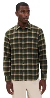 Faherty Nazare Flannel Garret Verde Plaid In Green