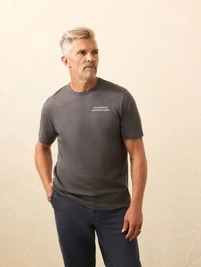 Faherty Nazare Sunwashed T-shirt In Gray