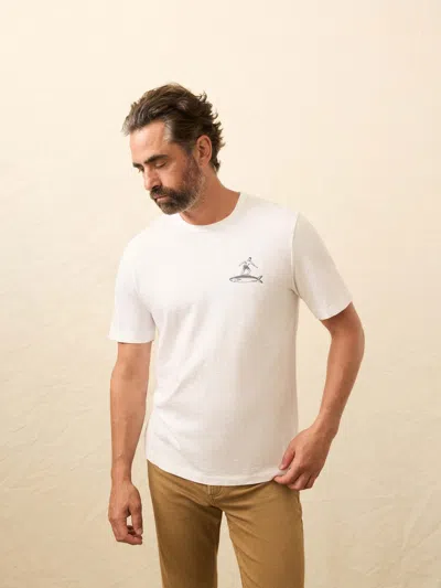 Faherty Nazare Sunwashed T-shirt In White