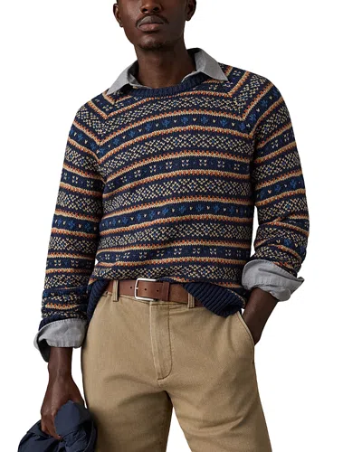 Faherty Nordic Fair Isle Relaxed Fit Cotton Sweater In Multi