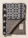 Faherty Nordic Fairisle Blanket In Brown