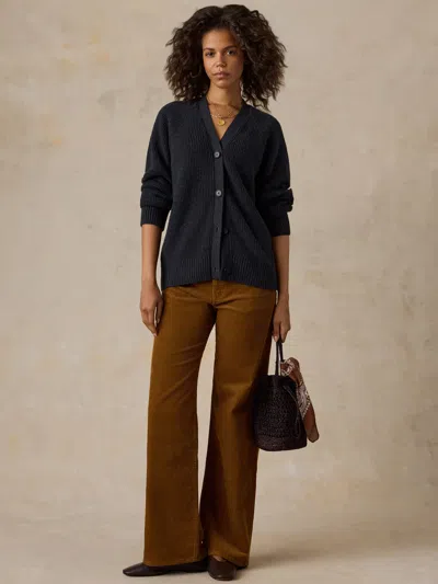 Faherty Northshore Cardigan In Charcoal