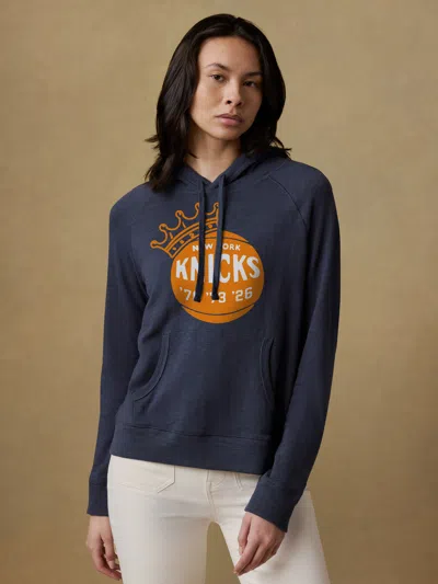 Faherty Ny Knicks Sunwashed Organic Hoodie In Blue
