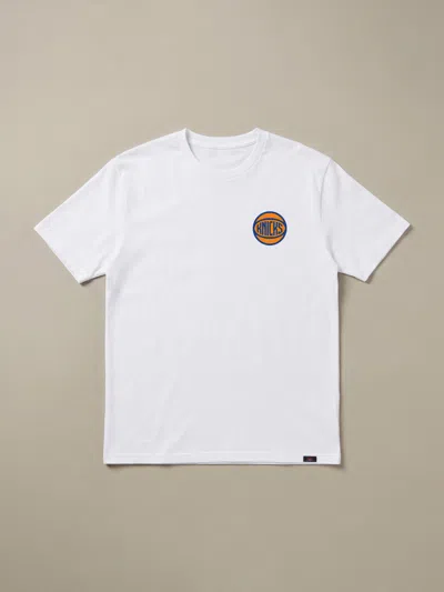 Faherty Ny Knicks Sunwashed Regenerative T-shirt In White