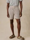 Faherty Oasis Drawstring Short In Gray