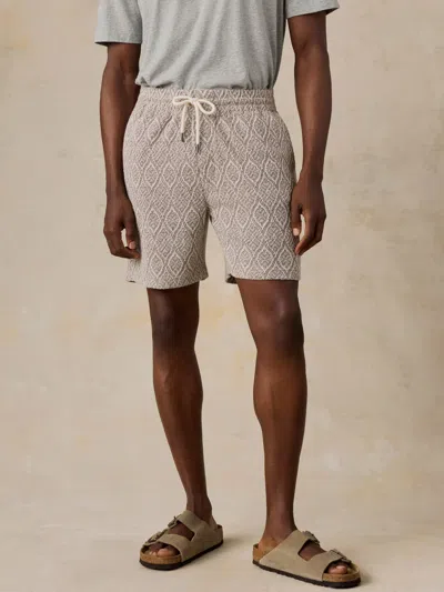 Faherty Oasis Drawstring Short In Gray