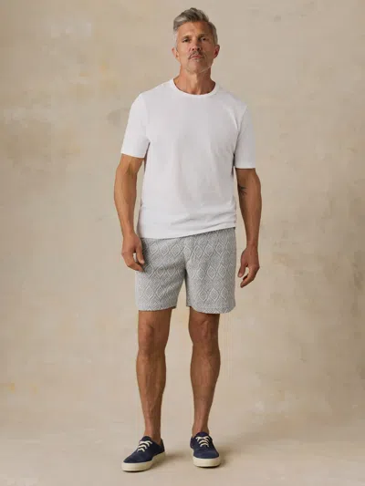 Faherty Oasis Drawstring Short In Gray