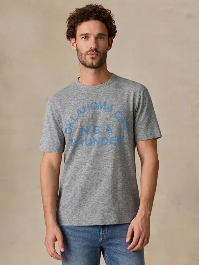 Faherty Oklahoma City Thunder Short-sleeve Breeze T-shirt In Cave Grey Heather