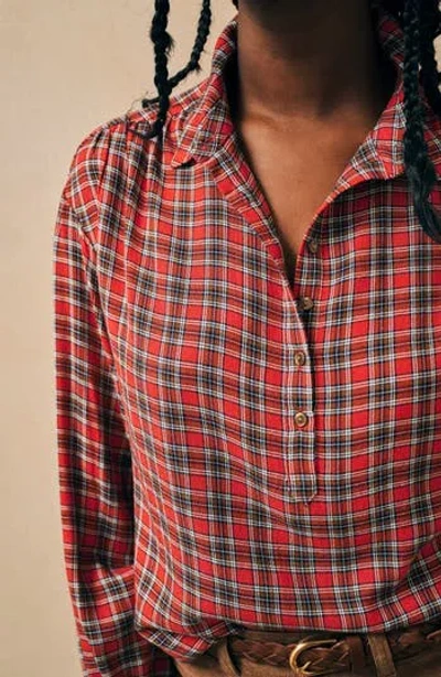 Faherty Olli Check Shirt In Grove Plaid