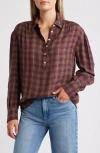 Faherty Olli Check Shirt In Mulberry Plaid