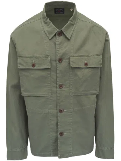 Faherty Hemdjacke Aus Bio-baumwollgemisch In Grün