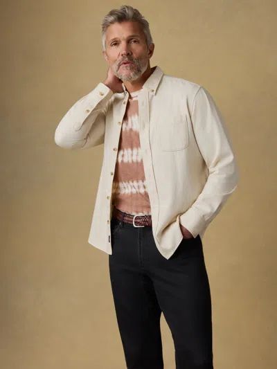 Faherty Organic Cotton Denim Shirt In Neutral