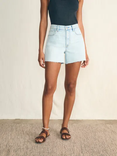 Faherty Organic Cotton Denim Short In Cloudbreak Wash
