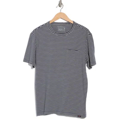 Faherty Organic Cotton Pocket T-shirt In Gray