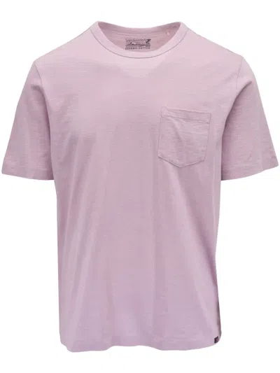 Faherty Organic-cotton T-shirt In Pink
