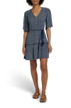 Faherty Orinda Mini Dress In Navy Riverton Ditsy