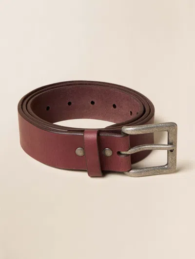 Faherty Oversized Belt In Brown