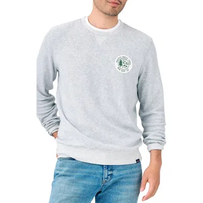 Faherty Pacific Crest Beach Fleece Crewneck Top In Heather Grey