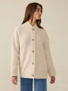 Faherty Pacific Knit Jacket In Oat Melange