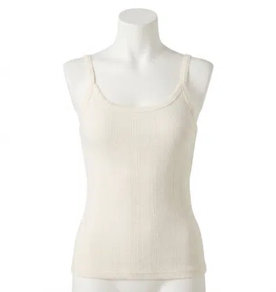 Faherty Pacific Pointell Tank Top In Egret In Neutral