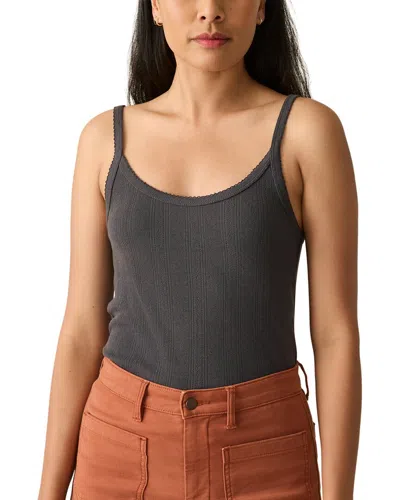 Faherty Pacific Pointelle Tank In Black