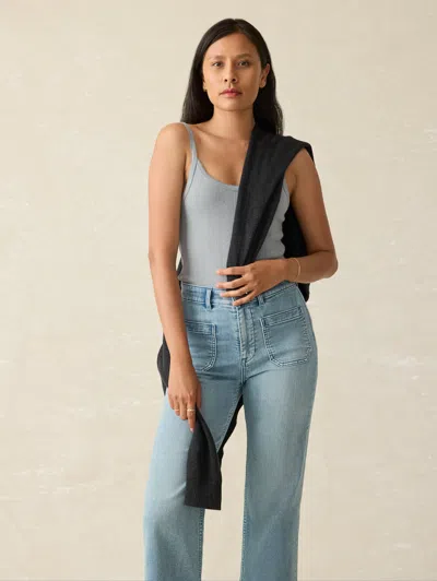 Faherty Pacific Pointelle Tank In Tradewinds
