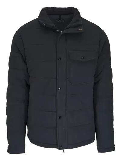 Faherty Padded Jacket In Gray