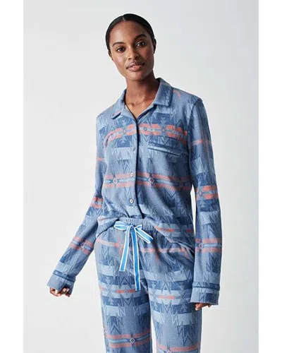 Faherty Pajama Top In Blue