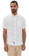 Faherty Ss Mesa Shirt In White