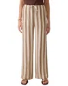 Faherty Palma Linen Stripe Drawstring Pants In Multi