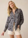 Faherty Palma Linen Relaxed Shirt In Multi