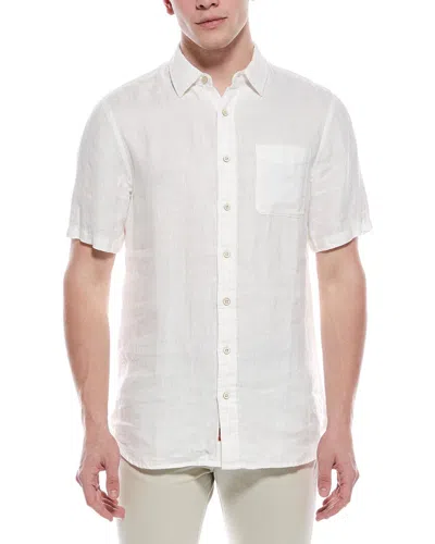 Faherty Palma Linen Shirt (tall) In White