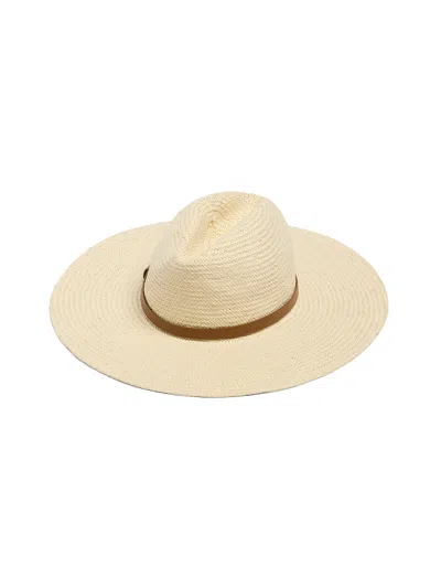 Faherty Paper Packable Rancher Hat In Gold