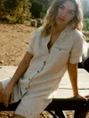 Faherty Paradise Point Dress In Flax