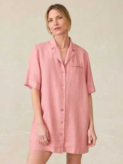 Faherty Paradise Point Dress In Withered Rose