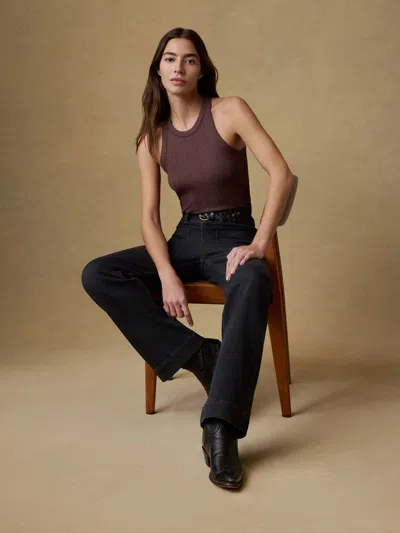 Faherty Paradise Pointelle Tank In Brown