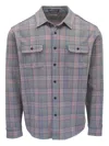 Faherty Patch-pocket Check-pattern Shirt In Gray