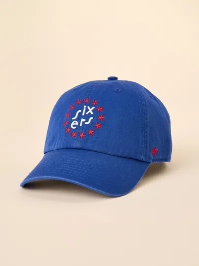 Faherty Philadelphia 76ers X '47 Clean Up Hat In Royal