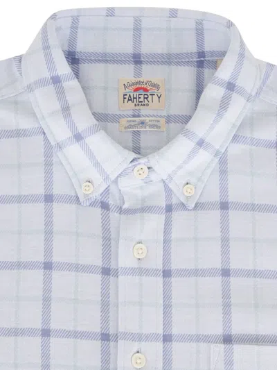 Faherty Plaid Check-pattern Shirt