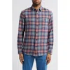 Faherty Plaid Super Brushed Stretch Flannel Button-up Shirt In Yukon Berry Plaid