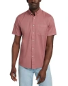 Faherty Playa Regular Fit Print Short Sleeve Button-down Shirt In Faded Flag