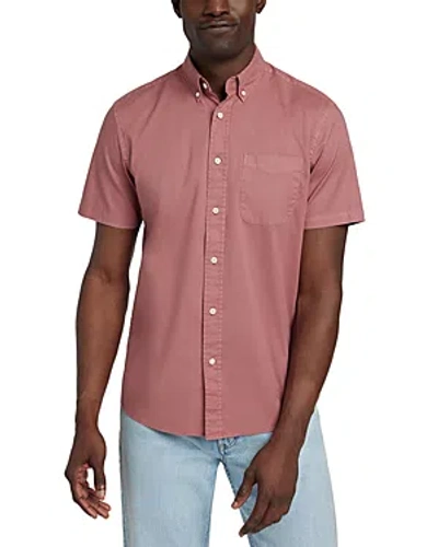 Faherty Playa Regular Fit Print Short Sleeve Button-down Shirt In Faded Flag