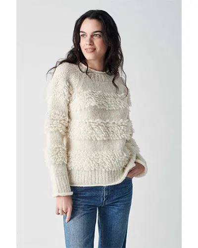 Faherty Polly Alpaca-blend Sweater In White