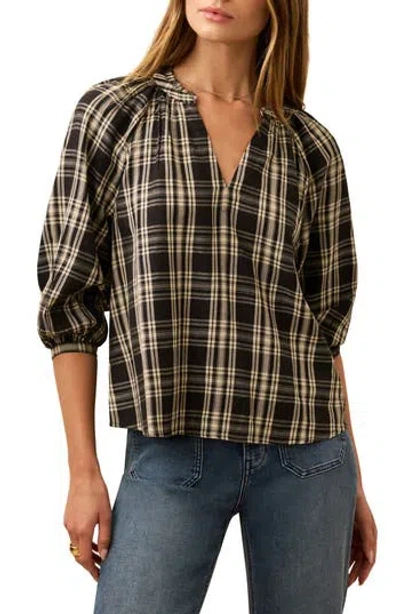 Faherty Portia Plaid Top In Multi