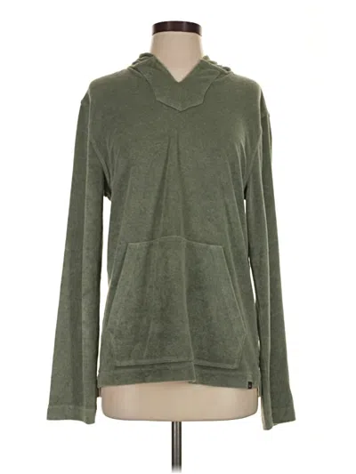 Pre-owned Faherty Pullover Hoodie In Green