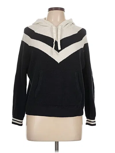 Pre-owned Faherty Pullover Sweater In Black